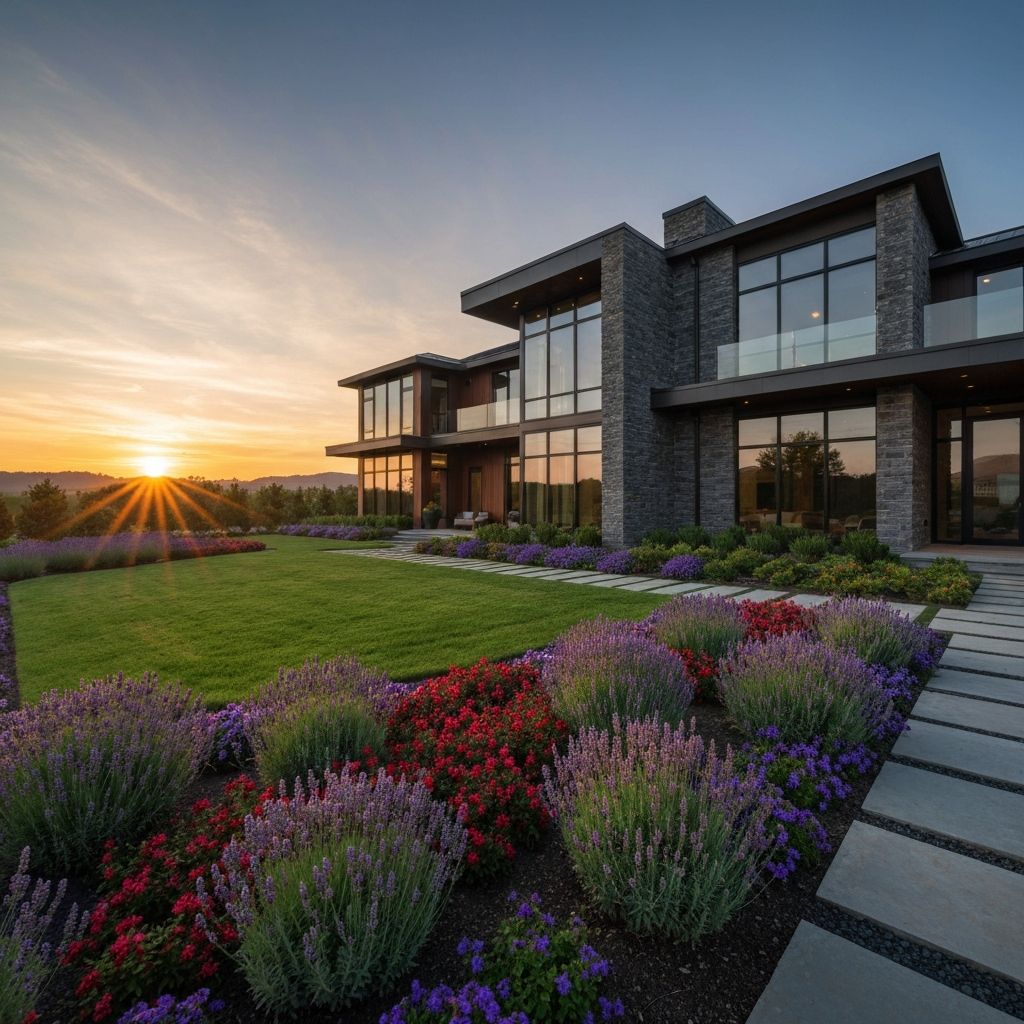 Luxury home background